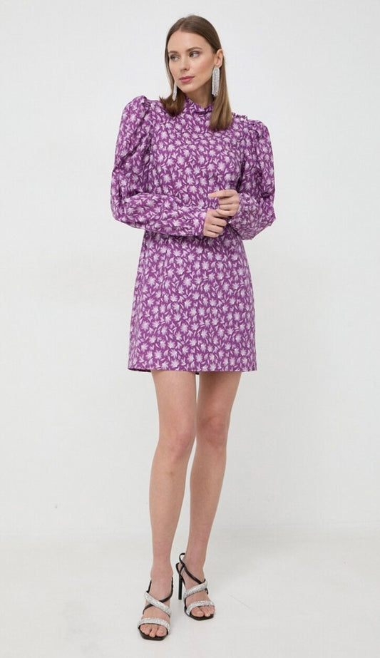 Custommade - Sukienka Bawełniana w Kolorze Fioletowym