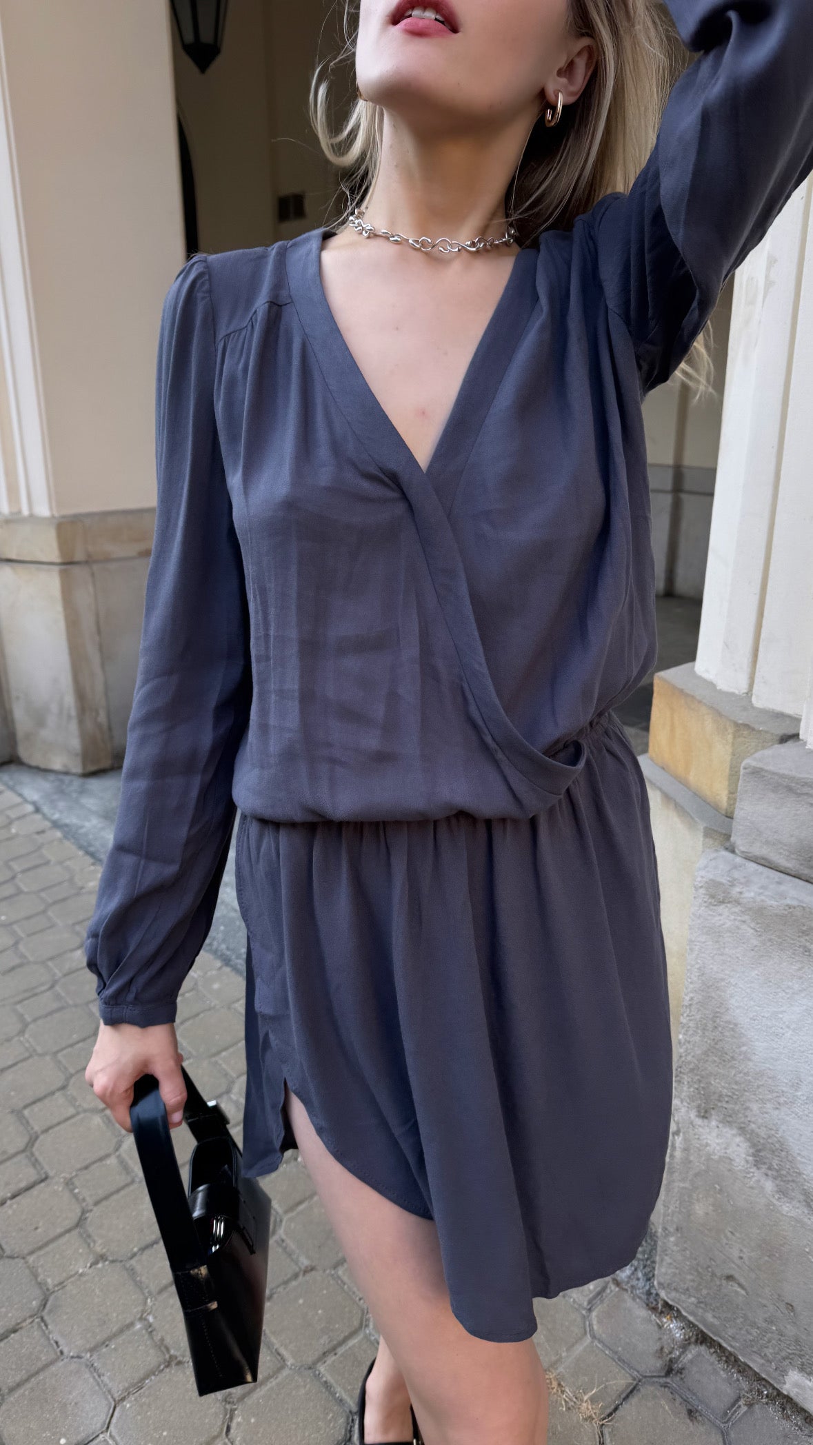 Kate Dress grey-blue
