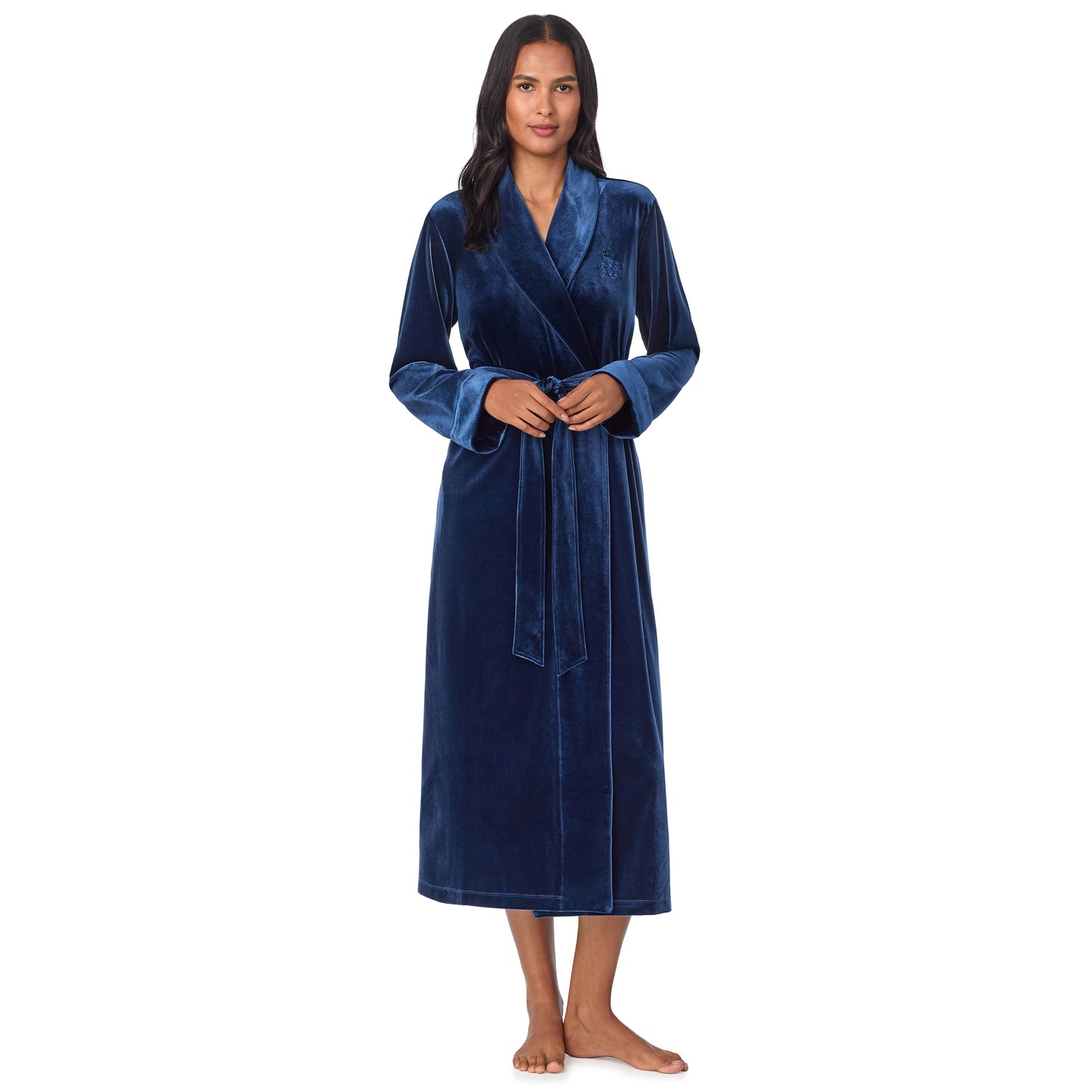 RALPH LAUREN welurowy szlafrok
