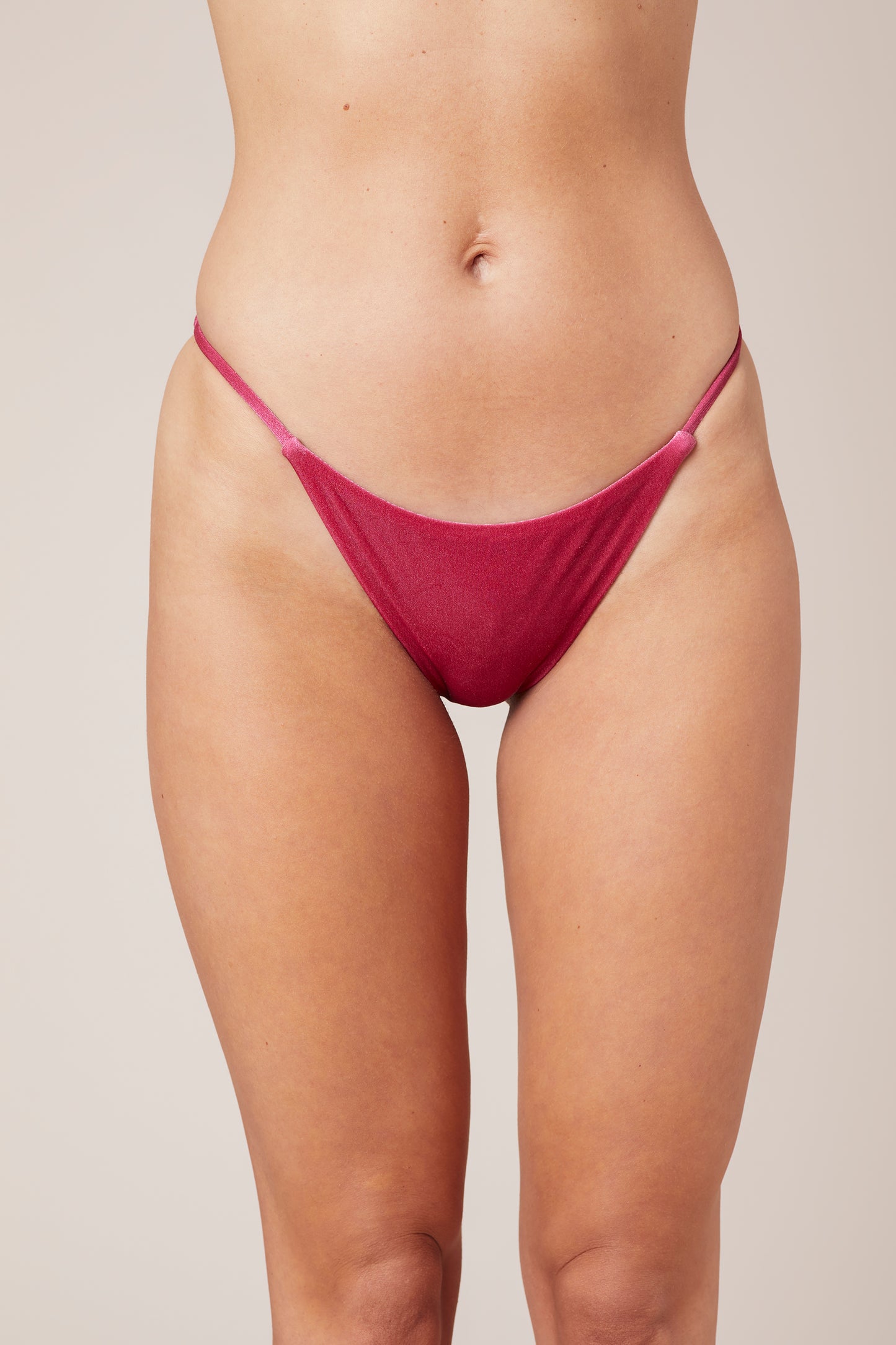 BLED VELVET PINK - bikini dół