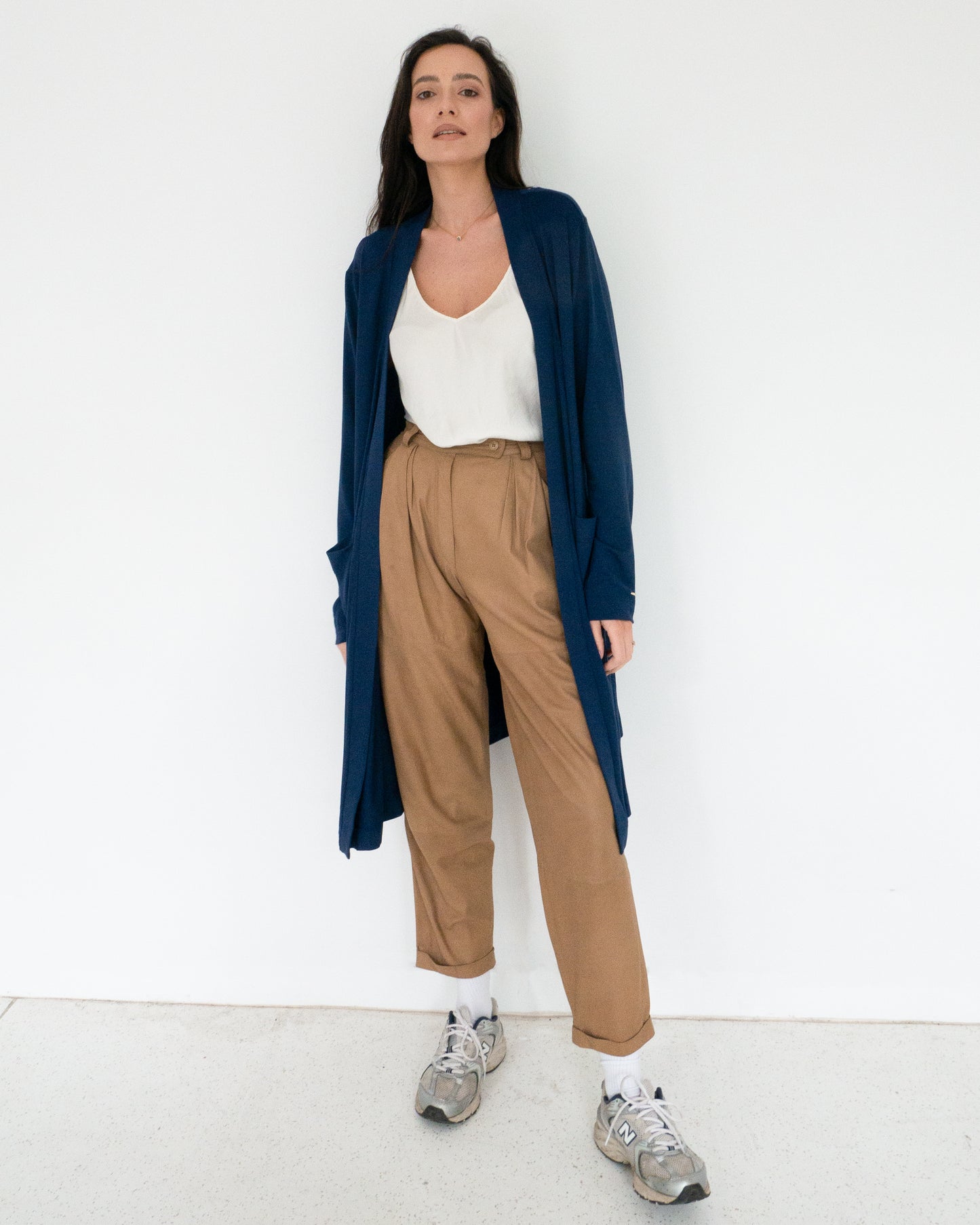 JIL SANDER - Spodnie zamszowe