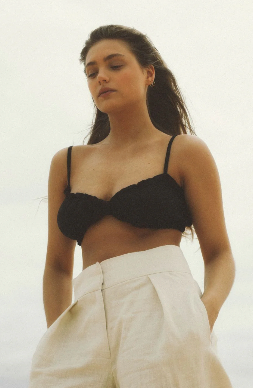 Beach Lovers Top Black