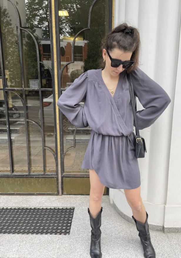 Kate Dress grey-blue