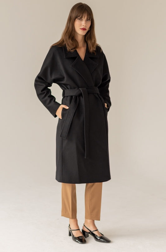 Płaszcz Paris czarny kaszmir