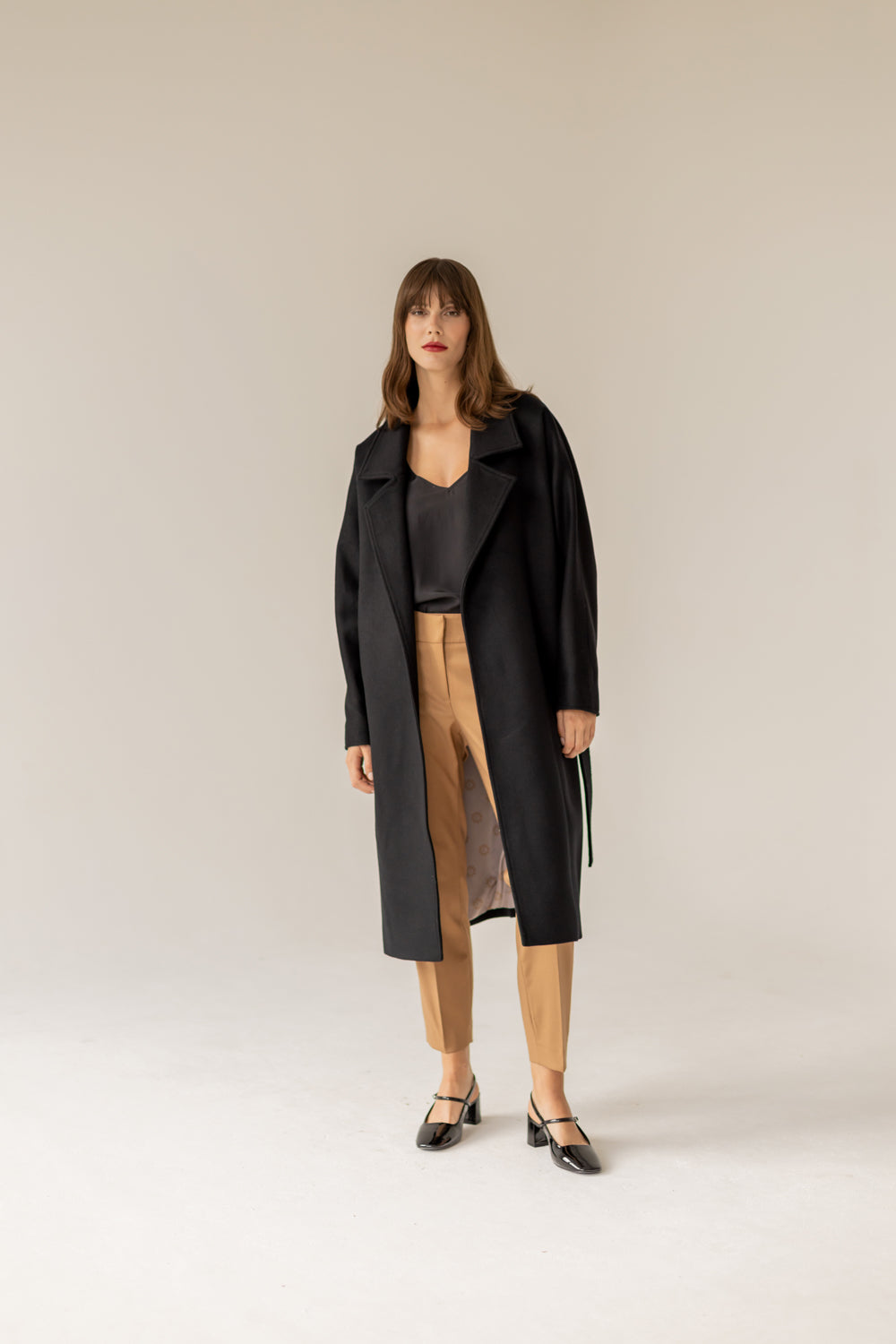 Płaszcz Paris czarny kaszmir