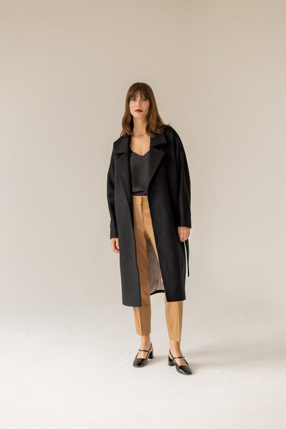 Płaszcz Paris czarny kaszmir