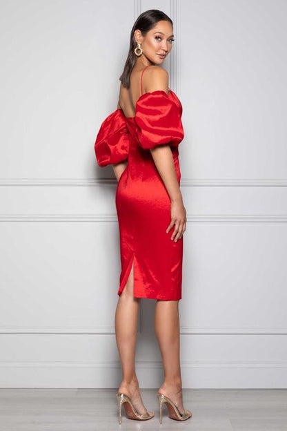 ELLE ZEITONUE JERRY RED - Sukienka wieczorowa