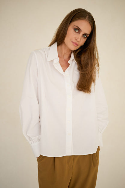 Koszula Noel bawełniana biała