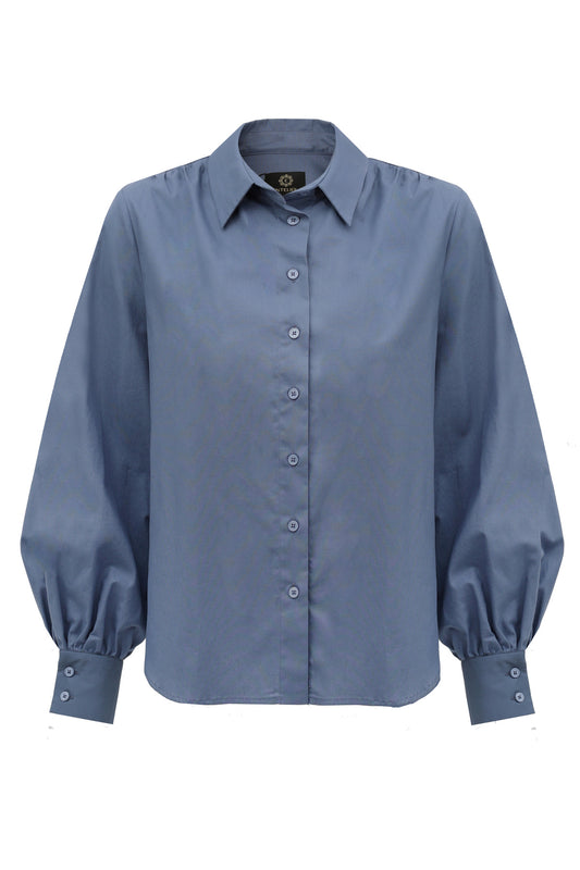 Koszula Noel bawełniana niebieska