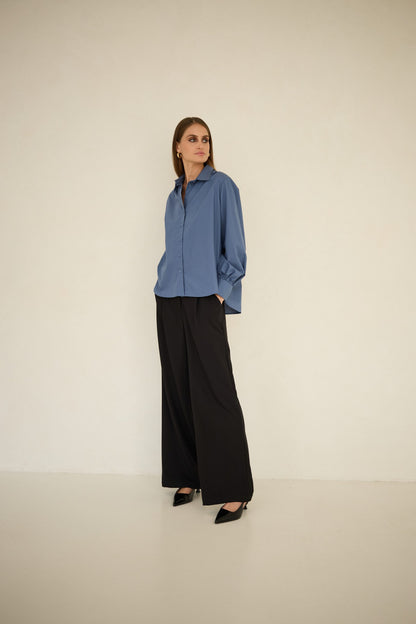 Koszula Noel bawełniana niebieska