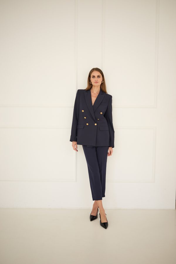 Marynarka dwurzędowa granatowa