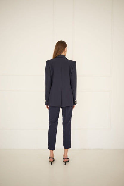 Marynarka dwurzędowa granatowa