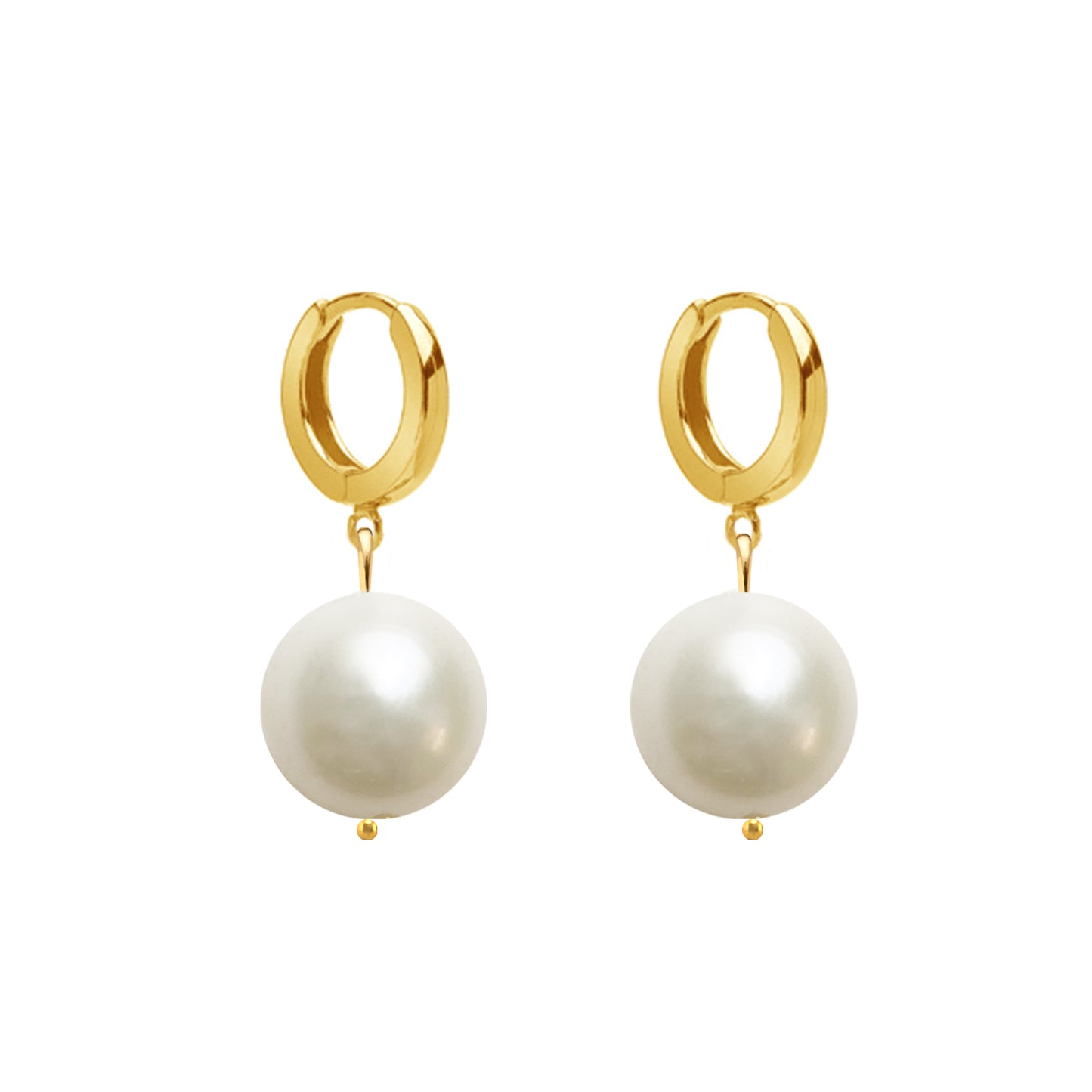 PEARL EARRINGS NO.8 GOLD - Kolczyki