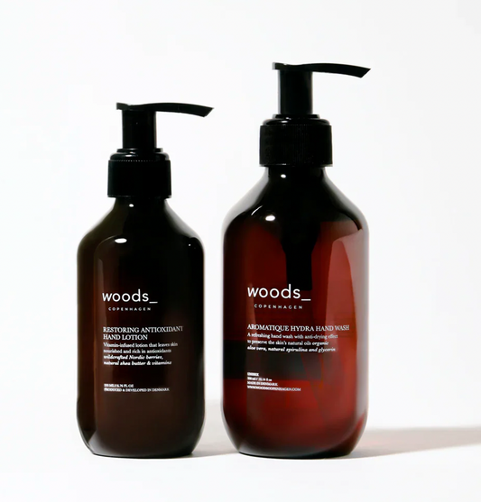 Zestaw Hand Care Essentials: Zestaw do pielęgnacji dłoni Woods (mydło do rąk 300ml + odżywczy krem 200ml)