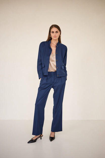 Spodnie Enzo granatowe