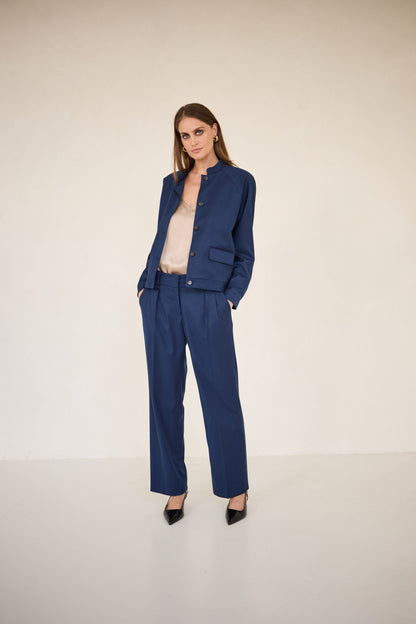 Spodnie Enzo granatowe