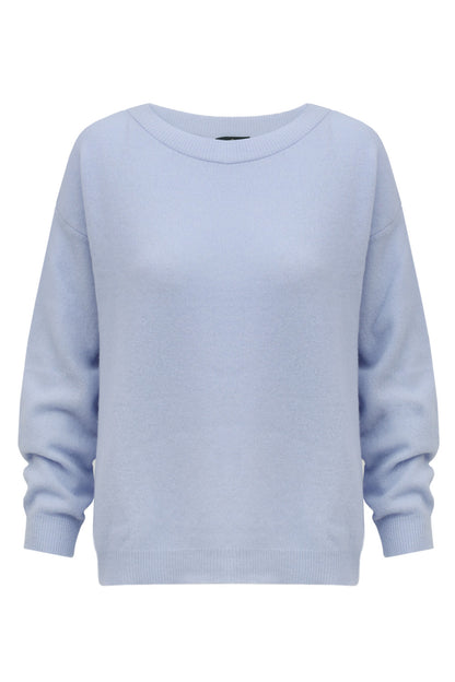 Sweter kaszmir Juliette błękitny