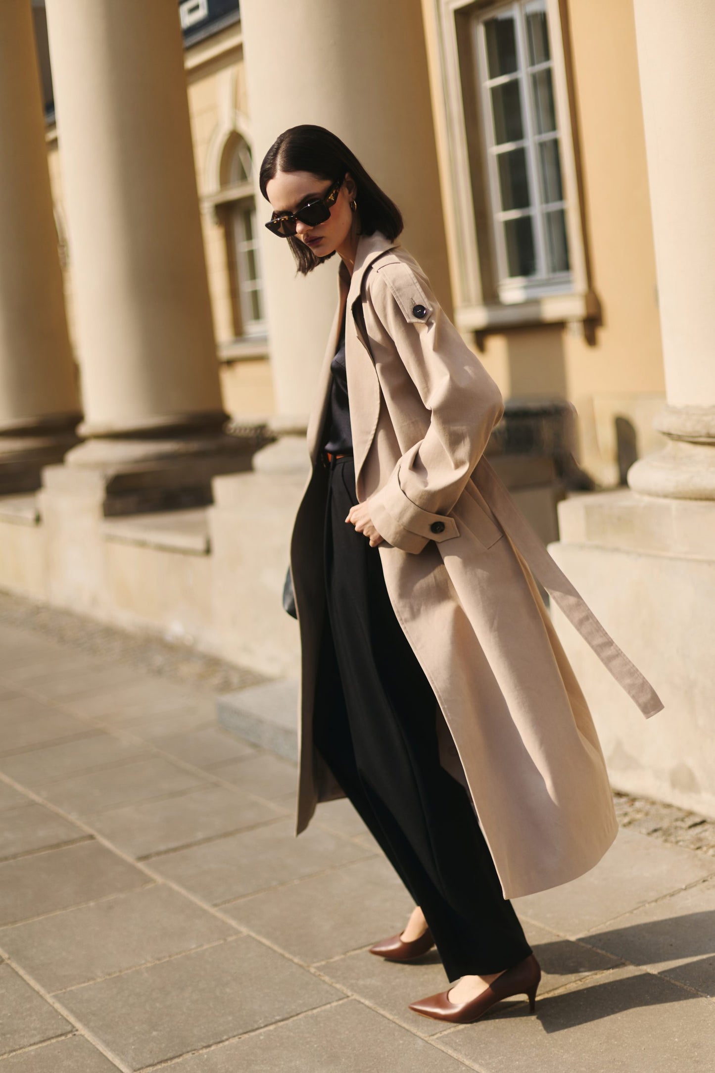 Trencz Urban Classic beżowy