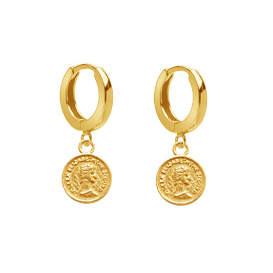 LITTLE COIN EARRINGS - Kolczyki